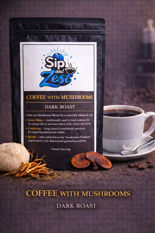 Coffee with Mushrooms Dark Roast
